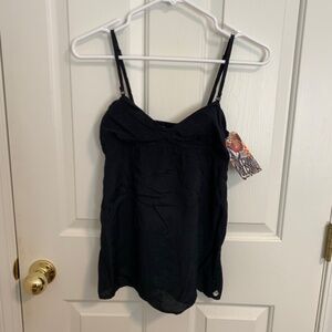 Volcom Spaghetti Strap Black Top Size Small